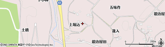 福島県須賀川市狸森上堀込周辺の地図