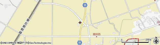 福島県岩瀬郡天栄村高林三合谷地周辺の地図