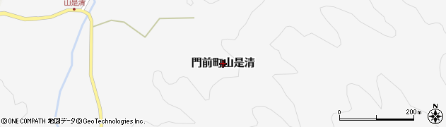 石川県輪島市門前町山是清周辺の地図