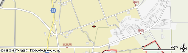 福島県岩瀬郡天栄村高林神坐周辺の地図