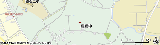 福島県鏡石町（岩瀬郡）豊郷中周辺の地図