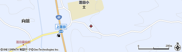 福島県平田村（石川郡）上蓬田（下宿）周辺の地図