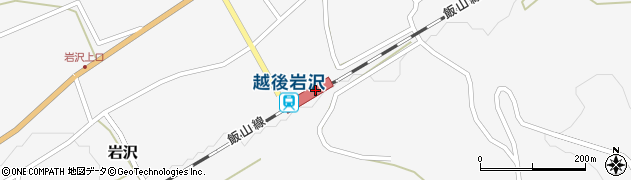 越後岩沢駅周辺の地図