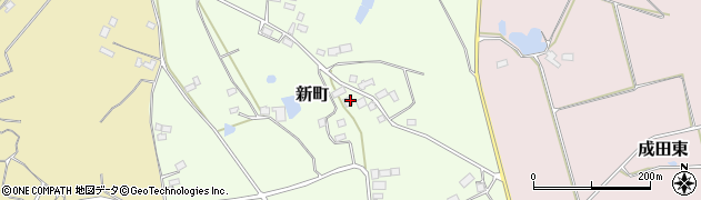 福島県鏡石町（岩瀬郡）新町周辺の地図