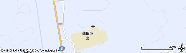 福島県平田村（石川郡）上蓬田（舘ノ前）周辺の地図
