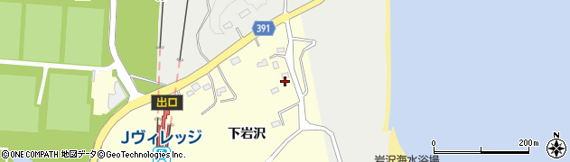 福島県楢葉町（双葉郡）山田岡（下岩沢）周辺の地図