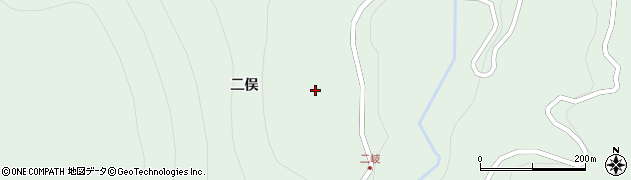 福島県天栄村（岩瀬郡）湯本（上二俣）周辺の地図
