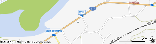 岩沢郵便局周辺の地図