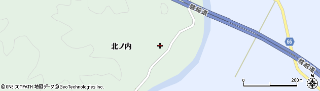 福島県田村郡小野町南田原井北ノ内周辺の地図