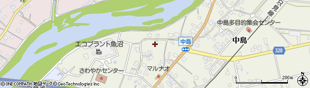 新潟県魚沼市中島周辺の地図