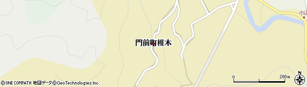 石川県輪島市門前町椎木周辺の地図