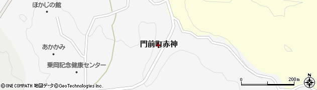 石川県輪島市門前町赤神周辺の地図