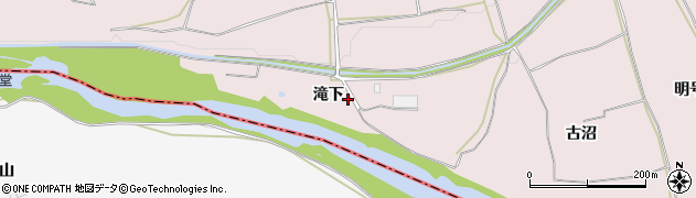 福島県須賀川市前田川（滝下）周辺の地図