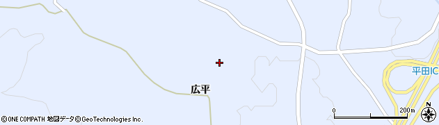 福島県平田村（石川郡）上蓬田（広平）周辺の地図