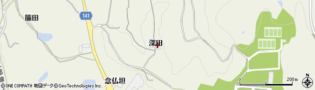 福島県須賀川市田中（深田）周辺の地図