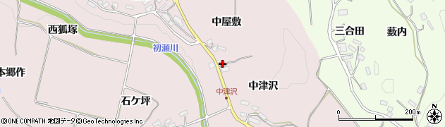 福島県須賀川市狸森中屋敷80周辺の地図