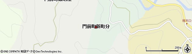 石川県輪島市門前町新町分周辺の地図