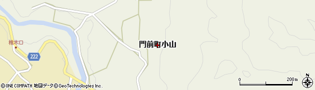 石川県輪島市門前町小山周辺の地図