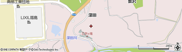福島県須賀川市前田川（深田）周辺の地図