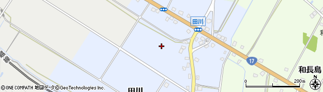 新潟県魚沼市田川周辺の地図