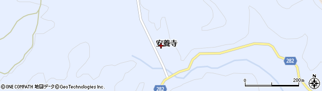 福島県岩瀬郡天栄村大里安養寺周辺の地図