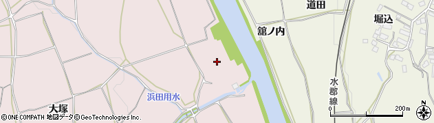 福島県須賀川市前田川男滝周辺の地図