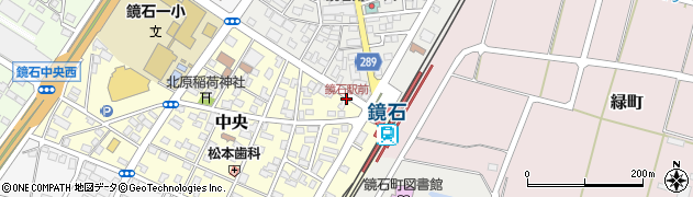 鏡石駅前周辺の地図