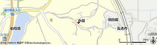 福島県楢葉町（双葉郡）山田岡（小舘）周辺の地図