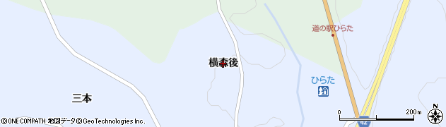福島県平田村（石川郡）上蓬田（横森後）周辺の地図
