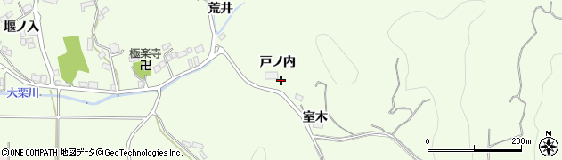 福島県須賀川市大栗（戸ノ内）周辺の地図
