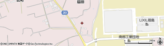 福島県須賀川市前田川（扇田）周辺の地図