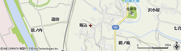 福島県須賀川市田中周辺の地図