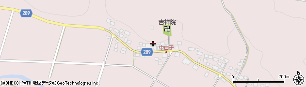 福島県岩瀬郡天栄村白子中屋敷周辺の地図