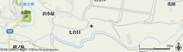 福島県須賀川市田中（七合目）周辺の地図