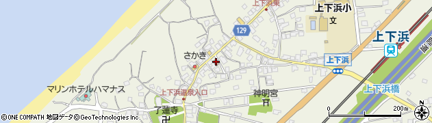 上下浜郵便局周辺の地図