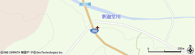 福島県天栄村（岩瀬郡）下松本（鈴河）周辺の地図