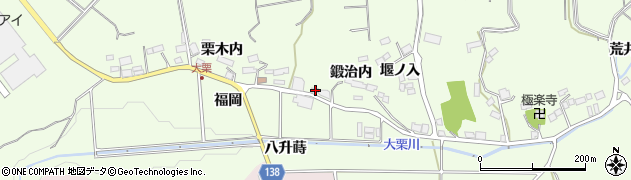 福島県須賀川市大栗鍛治内6周辺の地図