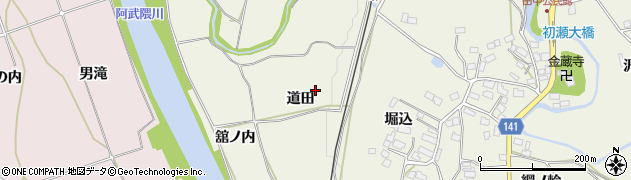 福島県須賀川市田中（道田）周辺の地図