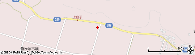 福島県天栄村（岩瀬郡）白子（中田）周辺の地図