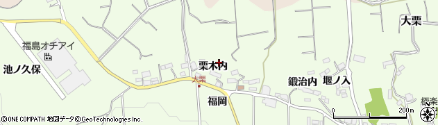 福島県須賀川市大栗（栗木内）周辺の地図