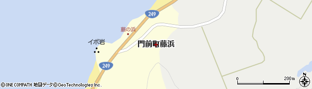 石川県輪島市門前町藤浜周辺の地図