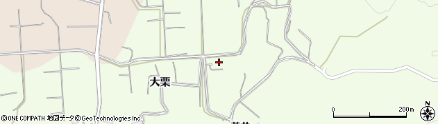 福島県須賀川市大栗泉沢周辺の地図