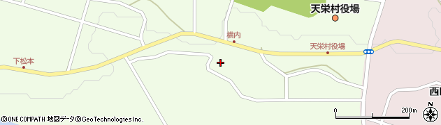 福島県天栄村（岩瀬郡）下松本（中川原）周辺の地図