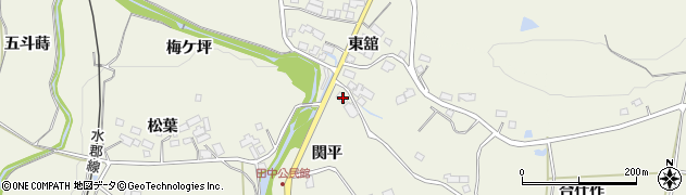 福島県須賀川市田中（関平）周辺の地図