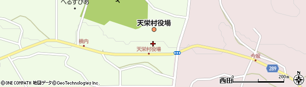 天栄村役場　教育委員会学校教育課周辺の地図