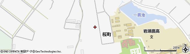福島県鏡石町（岩瀬郡）桜町周辺の地図