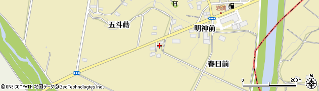福島県須賀川市岩渕舘下周辺の地図
