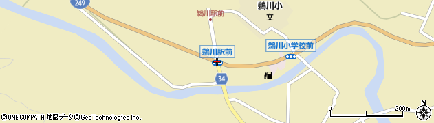 鵜川駅前周辺の地図