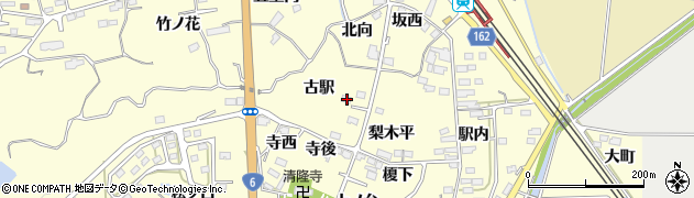 福島県双葉郡楢葉町山田岡古駅9周辺の地図