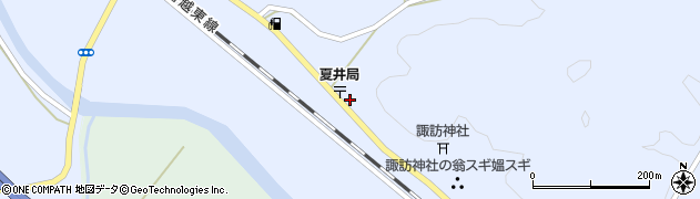 福島県小野町（田村郡）夏井（南原）周辺の地図